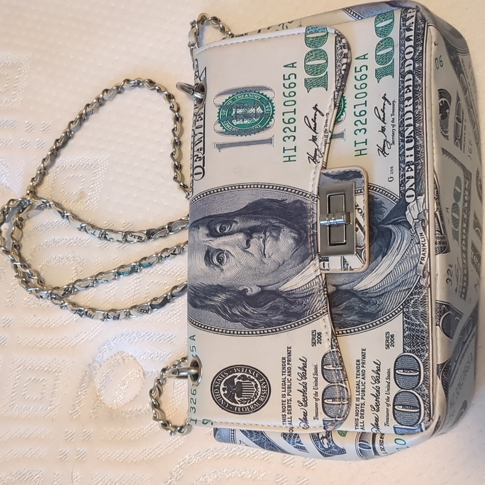 100 dollar bill handbag